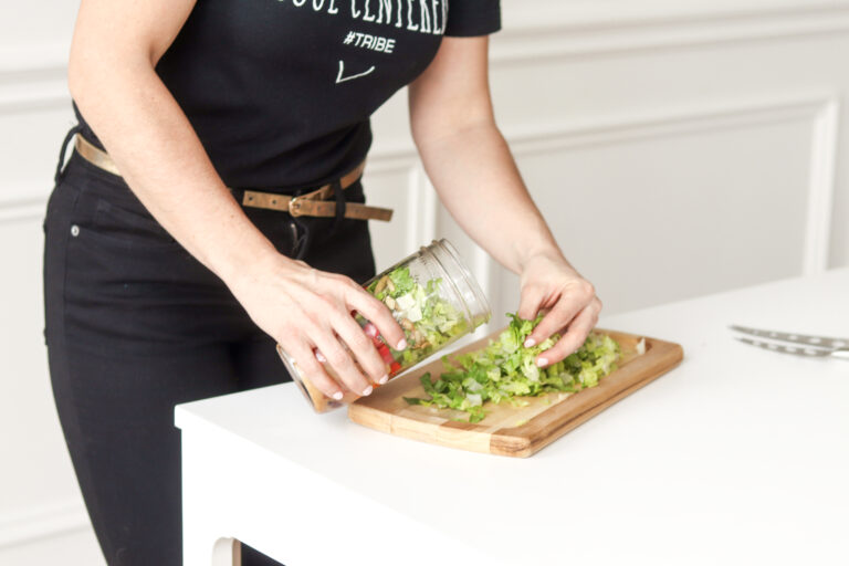 Lindsaya Making a Salad